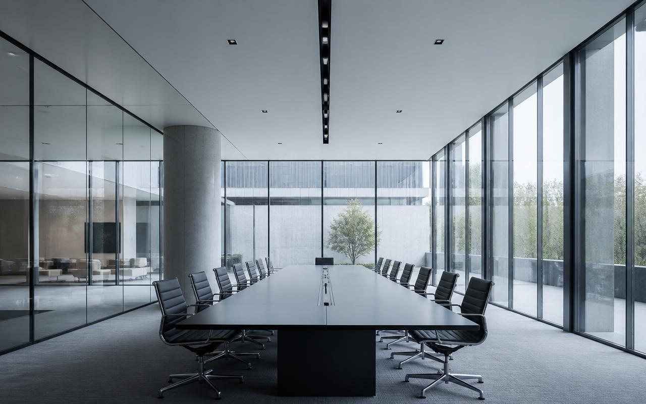 Salle de réunion lumineuse d'un cabinet de conseil